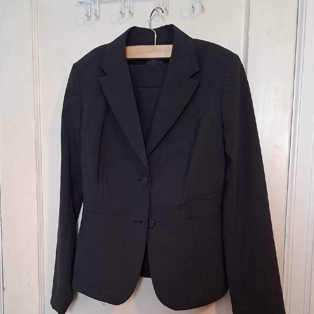 Mexx Charcoal Women's Blazer And Skirt Suit